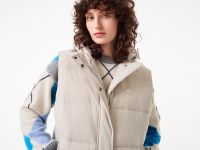 Женский утеплённый жилет Lacoste с вельветом