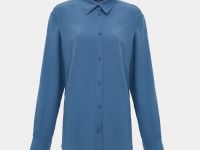 Блузка свободного силуэта из тенселя