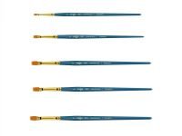 Кисть синтетика №6 плоская Гамма "Галерея" короткая ручка