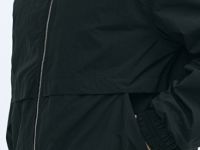 Ветровка с потайным капюшоном, Черный