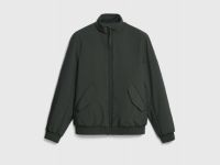 Утеплённая куртка с воротником-стойкой, Зеленый