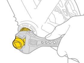 Съемник кареток Topeak для ISIS Shimano (серебристый)