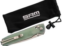 Складной нож SRM Terrier 258L-GC, сталь D2, рукоять natural G10