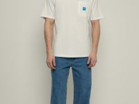 Футболка свободного силуэта с контрастной отделкой