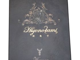 Складной нож Nagao Higonokami Aranea - Spider, 100мм, сталь Aogami Black, рукоять латунь