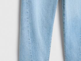 Джинсы Barrel с высокой посадкой, Голубой