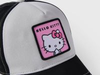 Бейсболка с контрастными вставками и нашивкой Hello Kitty Глория Джинс