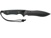 Нож с фиксированным клинком Spartan Blades Ronin Shinto, клинок черный, сталь CPM-S35VN, рукоять черная микарта