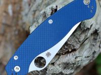Складной нож Spyderco Military 2, сталь CPM SPY27, рукоять G10, синий