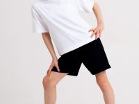 Комплект трикотажный для девочек: фуфайка (футболка), шорты, сумка-мешок