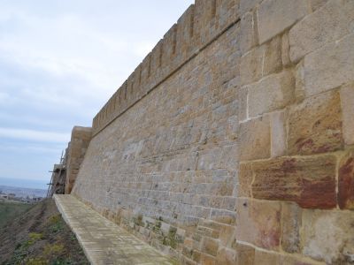 Прясло стены между башней № 9 и башней № 10