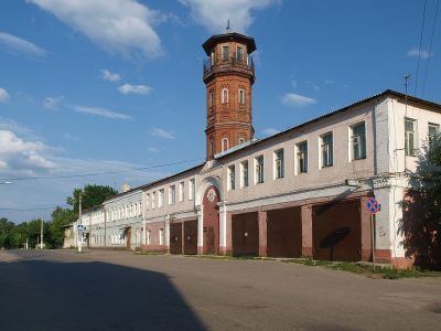Здание пожарного депо с каланчей