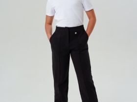 Брюки текстильные для девочек