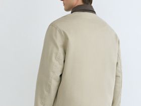 Утеплённая куртка из канваса, Бежевый