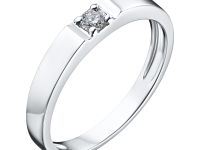 Помолвочное кольцо из белого золота с бриллиантом э4001кц06159100