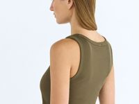 Платье-майка из трикотажа, Зеленый