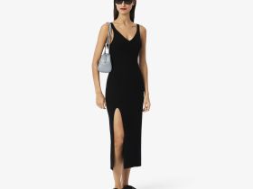 Длинное бесшовное платье Lacoste