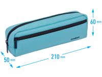 Пенал мягкий 1 отделение, 1 карман Berlingo "Instinct mint" 210*60*50 мм, полиэстер