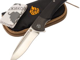 Складной нож QSP Harpyie Satin, сталь S35VN, рукоять G10