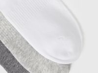 Короткие носки, 3 пары, Серый