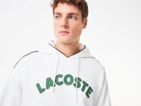 Мужская хлопковая толстовка Lacoste с капюшоном