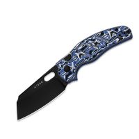 Складной нож Kizer C01C 2.9 BS, сталь Nitro-V, рукоять Vortex Micarta, синий/черный