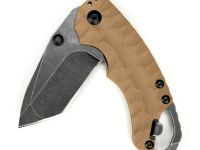 Нож складной Shuffle II - KERSHAW 8750TTANBW, сталь 8Cr13MoV c покрытием BlackWash™, рукоять термопластик GFN коричневого цвета