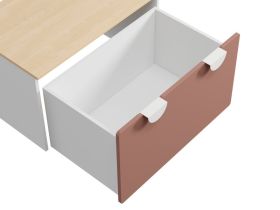 Стол-тумба детский Милна 80x49 Розовый