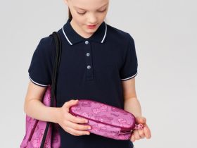 Пенал текстильный для девочек