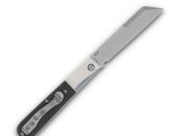Складной нож Queen Cutlery Large Sheepsfoot Barlow, сталь M390, рукоять карбон, черный