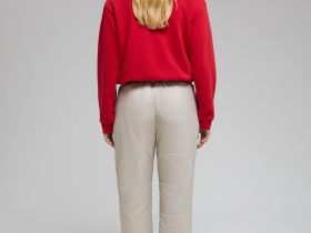 Утепленные брюки с эластичным низом