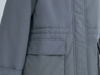 Куртка-парка с капюшоном, Серый