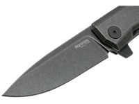 Складной нож LionSteel MT01B BW, сталь M390, рукоять Black titanium
