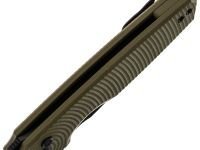 Складной нож Kizer Dogfish, сталь NitroV, рукоять G10, оливковый