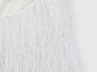 Топ с пушистой фактурой, Белый
