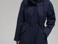 Короткий плащ из твила