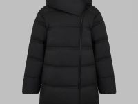 Стеганый пуховик с натуральным пухом