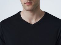 Футболка с V-образным вырезом, Черный