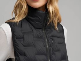 Стеганый пуховый жилет