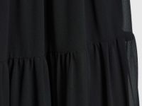 Юбка макси из шифона, Черный