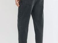 Утеплённые свободные джинсы Bow, Серый