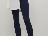 Трикотажные брюки-дудочки