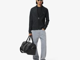 Мужская хлопковая футболка Lacoste с коротким рукавом