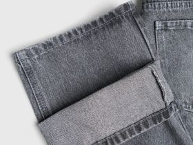 Прямые джинсы для девочек, Серый