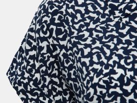 Блузка свободного силуэта с коротким рукавом