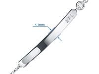 Браслет из серебра с бриллиантом э0601бр05181800