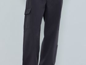 Хлопковые брюки карго, Серый