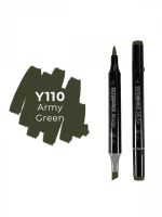 Маркер двухсторонний на спиртовой основе Sketchmarker Brush Цвет Армейский зеленый