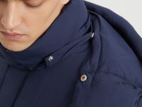 Пуховое пальто с воротником-стойкой