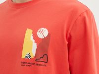 Футболка прямого силуэта с принтом